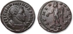 Ancient Coins - AE 23mm follis Maximinus II Daia, London / Londinium mint circa 311-312 A.D. - GENIO POP ROM reverse -