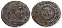 Ancient Coins - AE (silvered) follis / nummus Constantine I, Ticinum (Pavia) mint, 1st officina circa 322-325 A.D. - mintmark PT