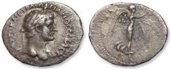 Ancient Coins - AR silver hemidrachm Hadrian, CAPPADOCIA, Caesaraea-Eusebia mint circa 120-122 A.D.  - Nike reverse -
