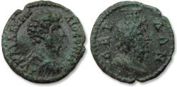 Ancient Coins - AE 20mm Lucius Verus, Thrace, Serdica mint 161-169 A.D. - bust of Serapis reverse -