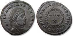 Ancient Coins - Constantine II Caesar AE follis, Treveri (Trier) mint 323-324 A.D. - mintmark STR + small crescent moon -