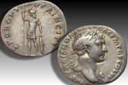 Ancient Coins - AR denarius Trajan / Trajanus, Rome circa 103-111 A.D.