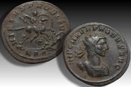 Ancient Coins - AE/BI silvered antoninianus Probus, Serdica mint circa 277 A.D. - VIRTVS PROBI AVG, KA•A• in exergue - scarce bust for type