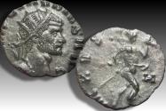 Ancient Coins - Silvered antoninianus Claudius II Gothicus, Rome 8th officina 268-270 A.D. - MARS VLTOR with H in field- rare type!