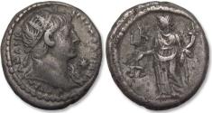 Ancient Coins - BI tetradrachm Trajan / Trajanus, Egypt, Alexandria mint dated RY 20 = 116-117 A.D.  - scarce -