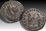 Ancient Coins - AE/BI silvered antoninianus Aurelian / Aurelianus, Siscia 274-275 A.D. - mintmark S/XXIS -