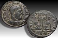 Ancient Coins - AE follis Constantine I The Great, Thessalonica mint circa 319-320 A.D. - mintmark •TS•Є• -