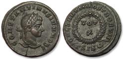 Ancient Coins - Follis Constantine II as Caesar, Siscia mint circa 321-324 A.D. - ΓSIS(dot in crescent) -