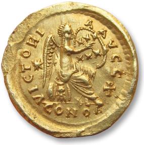 AV gold semissis Theodosius II , Constantinople mint 430 A.D. - rare ...