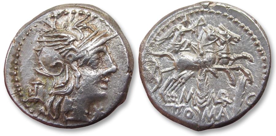 Roman Republic - Licinius Nerva silver denarius (3,65 g 