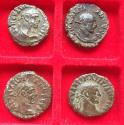 Ancient Coins - Group of 4x BI tetradrachm circa 260-280 A.D. Alexandria mint - Diocletian, Maximian etc