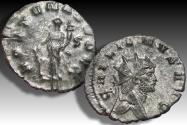 Ancient Coins - Silvered antoninianus Gallienus, Rome circa 260-268 A.D. - FORTVNA REDVX -