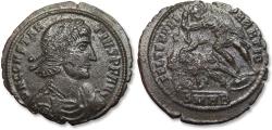 Ancient Coins - AE 25mm maiorina / centenionalis Constantius II as Augustus, Heraclea mint circa 348-351 A.D. - SMHB -