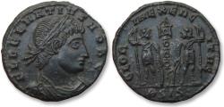 Ancient Coins - Delmatius as Caesar AE Follis, Siscia mint 335-337 A.D. - mintmark BSIS -