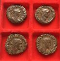 Ancient Coins - Group of 4x BI tetradrachm circa 260-280 A.D. Alexandria mint - Diocletian, Maximian etc