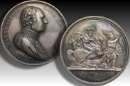 World Coins - GREAT BRITAIN - TIME OF NAPOLEON 41mm SILVER mudie medal #18: Battle of Albuera 1811 A.D. (struck 1820)