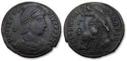 Ancient Coins - AE 23mm centenionalis Constantius II, Constantinople 351-355 A.D. - 5th officina -