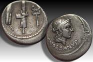 Ancient Coins - AR denarius C. Norbanus, Rome mint 83 B.C.