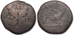 Ancient Coins - AE As Rome mint  circa 206-170 B.C. - not an anonymous issue, but can't identify it