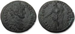 Ancient Coins - Æ 24mm Caracalla, Pisidia, Antiochia mint 198-217 A.D. - Genius or Tyche reverse -