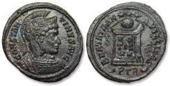 Ancient Coins - AE follis Constantine I The Great, Treveri (Trier) mint - mintmark •PTR(crescent) - circa 322-323 A.D.