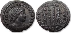 Ancient Coins - Constantius II Caesar AE follis, Treveri (Trier) mint 330-332 A.D. - mintmark TRS⁕ -