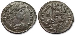 Ancient Coins - AE 24mm maiorina / centenionalis Constantius II as Augustus, Thessalonica mint - TSЄ - circa 348-351 A.D.