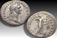 Ancient Coins - AR denarius Domitian / Domitianus, Rome mint circa 85 A.D. - IMP VIIII COS XI CENS POT P P -