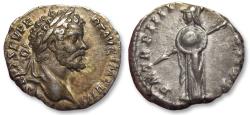 Ancient Coins - AR denarius Septimius Severus, Rome mint circa 197 A.D. - strong gold toning on obverse -