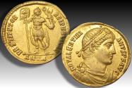 Ancient Coins - AV solidus Valentinian I / Valentinianus I, Antioch mint circa 366-367 A.D. - mintmark •ANTA• -