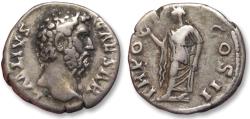 Ancient Coins - AR denarius Lucius Aelius, Rome mint circa 137 A.D. - TR POT COS II, Spes -