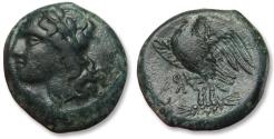 Ancient Coins - AE 18mm SICILY, Syracuse - time of Hiketas II - circa 287-278 B.C.