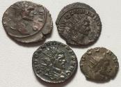 Ancient Coins - Group of 4x antoniniani struck under or in name of Claudius II Gothicus