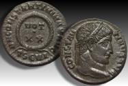 Ancient Coins - Follis Constantine I The Great, Thessalonica mint circa 324-325 A.D. - mintmark TSЄ VI -