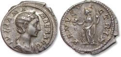 Ancient Coins - AR denarius Julia Mamaea, Rome mint circa 231 A.D. - VENVS VICTRIX - high quality coin