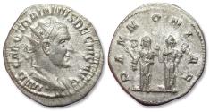 Ancient Coins - Silver antoninianus Trajan Decius, Rome mint circa 250-251 A.D. - PANNONIAE -