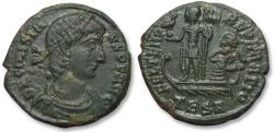 Ancient Coins - AE follis Constans as Augustus, Thessalonica mint - mintmark TESA -  circa 348-350 A.D.