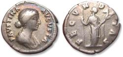 Ancient Coins - AR denarius Faustina II Junior, Rome circa 161-164 A.D. - FECVNDITAS - struck under Marcus Aurelius