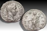 Ancient Coins - AR denarius Severus Alexander, Rome mint circa 226 A.D. - ANNONA AVG -