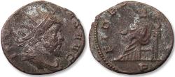 Ancient Coins - Silvered antoninianus Aureolus, Mediolanum (Milan) 1st officina 267-268 A.D. - scarce -