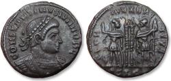 Ancient Coins - Constantine II Caesar AE follis, Lugdunum (Lyon) mint 330-332 A.D. - mintmark •SLG -