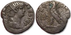 Ancient Coins - 25mm BI tetradrachm Nero, Alexandria mint dated RY 11 = 64-65 A.D. - 3mm thick flan