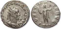Ancient Coins - AR antoninianus Gallienus, Rome mint 253-254 A.D. - IOVI CONSERVA -