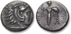 Ancient Coins - AR diobol Mysia, Pergamon circa 330-284 B.C. - tiny coin in great condition for the type -