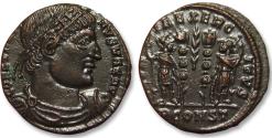 Ancient Coins - AE follis Constantine I, Arelate (Arles) mint, 1st officina - mintmark PCONST + palm - circa 332-333 A.D.