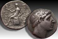 Ancient Coins - AR silver tetradrachm Seleucid Kingdom, Antiochus I Soter circa 280-261 B.C.