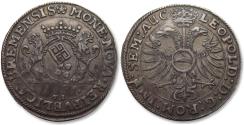 World Coins - Germany, Bremen - AR 1/2 taler / thaler 1661-TI Bremen stadt, with title of Leopold I - rare