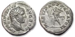 Ancient Coins - Silver denarius Caracalla, Rome mint circa 210-213 A.D. - MARTI PROPVGNATORI -