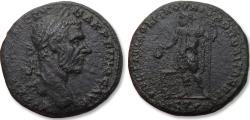 Ancient Coins - Æ 27mm (tetrassarion) Macrinus, Moesia Inferior, Nikopolis mint 217-218 A.D. - struck under magistrate Statius Longinus -