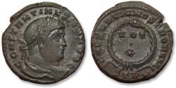 Ancient Coins - AE follis - struck on thick double weight flan - Constantine II as Caesar, Treveri (Trier)  circa 323-324 A.D.
